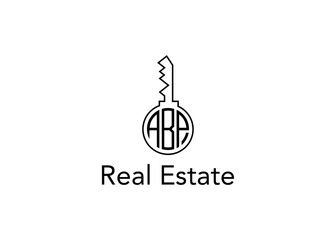 Key Real Estate Business Letter ABP Logo Vector Illustration