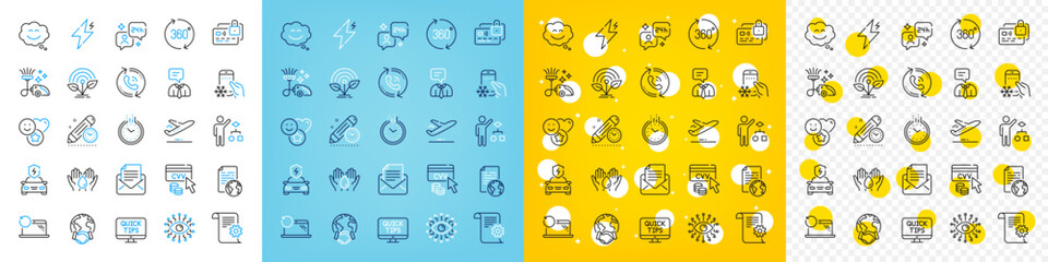 Vector icons set of Incubator, Recovery laptop and Project deadline line icons pack for web with Smile, Internet document, Mail correspondence outline icon. Cvv code, Car charging. Vector