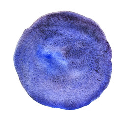 Circular Watercolor bleu and violet background.