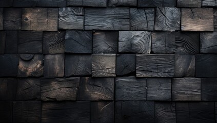 burned wooden surfaces with the pattern and grain