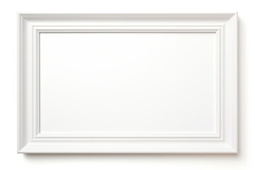 Blank photo frame on white background