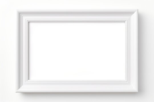 Blank photo frame on white background