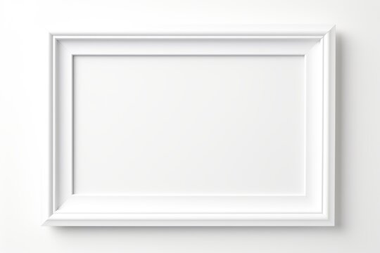 Blank photo frame on white background