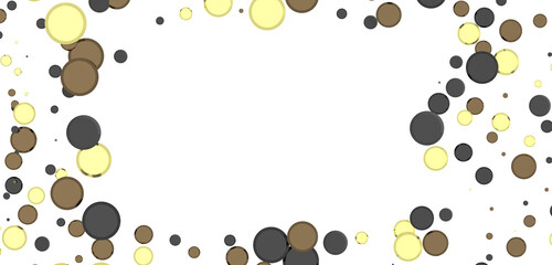 Radiant Revelry: Enthralling 3D Illustration of Shining gold Confetti