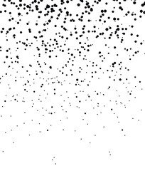 halftone background of black dot particles, black paint splash, black dot pattern