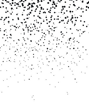 halftone background of black dot particles, black paint splash, black dot pattern