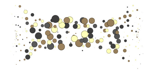 Radiant Revelry: Enthralling 3D Illustration of Shining gold Confetti