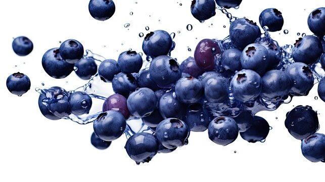 Falling bluberries UHD wallpaper
