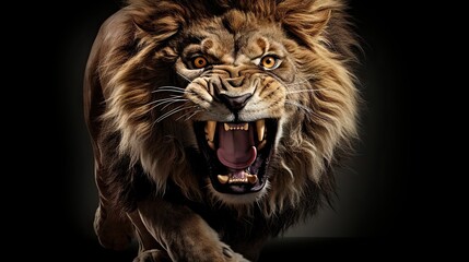 Obraz premium Lion blackground UHD wallpaper