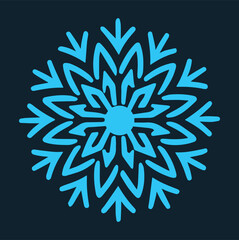 New Year holidays snowflake isolated Element for Christmas and free downlead 2023