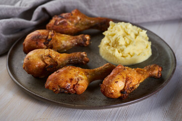 Grilled asian chicken drumsticks