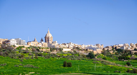 Nadur Parish Church on Gozo island, Malta - obrazy, fototapety, plakaty