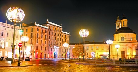 Piazza Carlina Turin Italy Night Square © thomasjamesimages