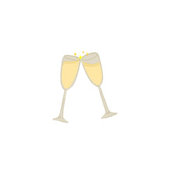 two glasses of champagne