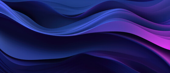 Flowing purple waves creating a luxurious and dynamic abstract background. - obrazy, fototapety, plakaty