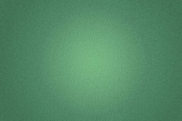 Gritty noisy green design template background with a sandy texture.  With a radial gradient shadow light in the center and darkening towards the corners.  Has a glowing effect in the center.