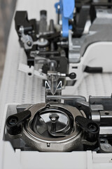 disassembled sewing machine.