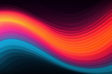 Groovy Vibes: VHS-Style Music Cover in Retro Colors on Black Background