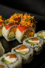 delicious sushi ready to eat