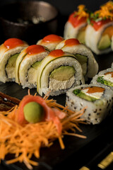 delicious sushi ready to eat