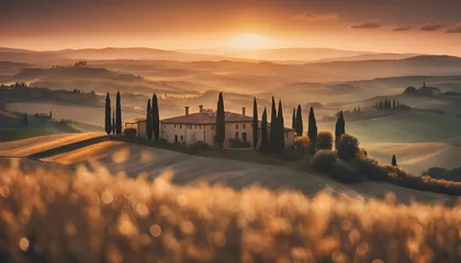  Sunrise over Tuscan landscape © holdstillandclick