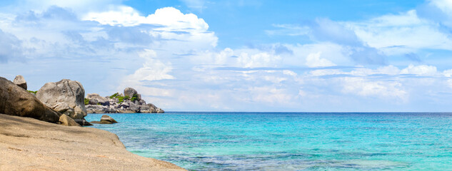 Beautiful panoramic tropical landscape of the Similan Islands, Thailand