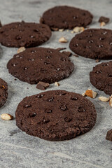 chocolate chip cookies on the table