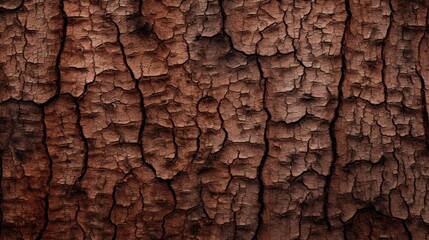 A close up of a tree bark texture with some cracks, AI