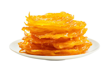 Tasty Imarti Similar to Jalebi Layers Isolated on Transparent Background PNG.