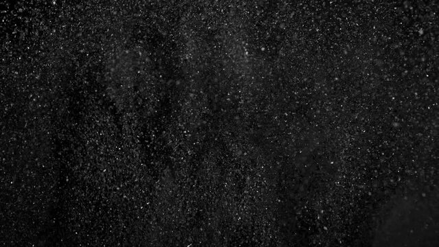 Super Slow Motion Shot of Abstract Glittering Coal Background at 1000fps.