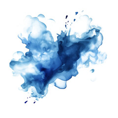 blue water splash isolated