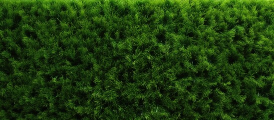 Artificial grass wall Artificial turf Thin green plastic. Copy space image. Place for adding text...