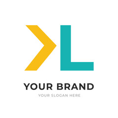 Set of Letter KL, LK, K, L Logo Design Collection, Initial Monogram Logo, Modern Alphabet Letter KL, LK, K, L Unique Logo Vector Template Illustration for Business Branding.