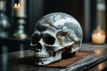 Marble skull