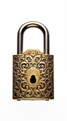 a red padlock on a grey and white background, vector style - obrazy, fototapety, plakaty