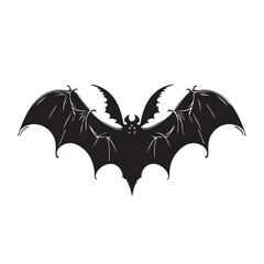 Bat in cartoon, doodle style. Isolated 2d vector illustration in logo, icon, sketch style, Eps 10, black and white. AI Generative