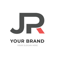 Set of Letter JR, RJ, J, R Logo Design Collection, Initial Monogram Logo, Modern Alphabet Letter JR, RJ, J, R Unique Logo Vector Template Illustration for Business Branding.