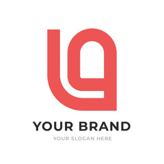 Set of Letter LA, AL, L, A Logo Design Collection, Initial Monogram Logo, Modern Alphabet Letter LA, AL, L, A Unique Logo Vector Template Illustration for Business Branding.