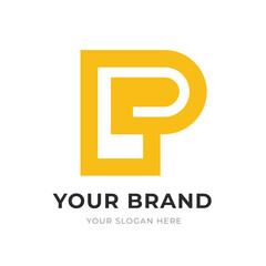 Set of Letter LP, PL, L, P Logo Design Collection, Initial Monogram Logo, Modern Alphabet Letter LP, PL, L, P Unique Logo Vector Template Illustration for Business Branding.