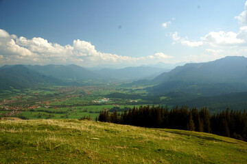 Blick vom Blomberg Bayern