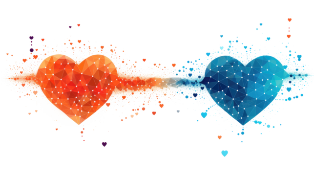 Vector dotted hearts. Honeymoon trip, honeymoon, airplane dotted tracks. Dotted lines, heart, travel by plane. The love route on white background