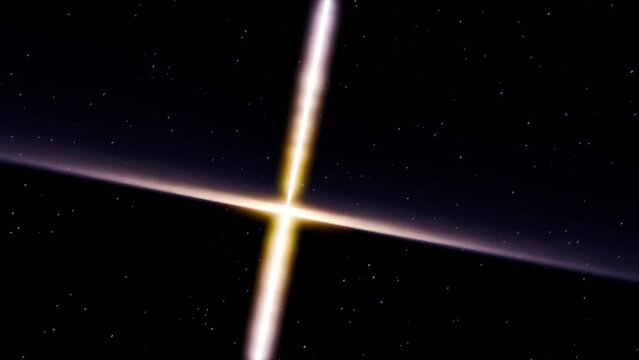3d animation of a quasar.