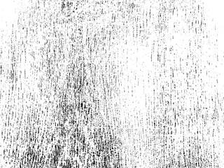Grunge background black and white texture of old paint peeling off a wooden board. Natural texture. Vector illustration. Distress weathering chips cracks scratches scuffs dust dirt large small grains
