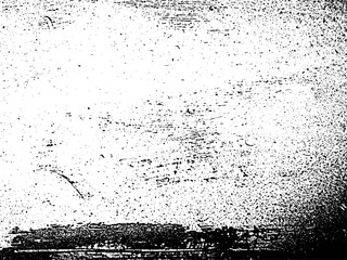 Black and white texture of old dirty paint on windowsill natural grunge background. Vector illustration for overlay. Distress effect weathering cracks scratches abrasions dust large and small grains
