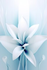 Futuristic abstract background, modern product presentation backdrop, blue and gray color scheme, integrated lighting design, negative space usage, floral elements in modern art