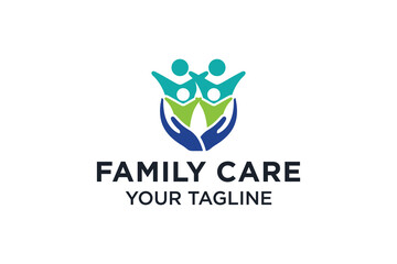 Family Care with hand caring people
