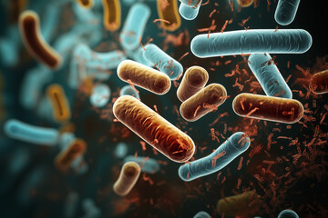 bacteria - obrazy, fototapety, plakaty