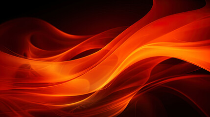 The texture of fire waves with a smooth transition from red to orange