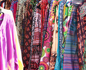 many cotton Indian women's dresses