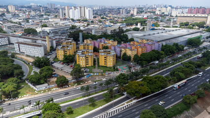Aerial view of the city of São Paulo
